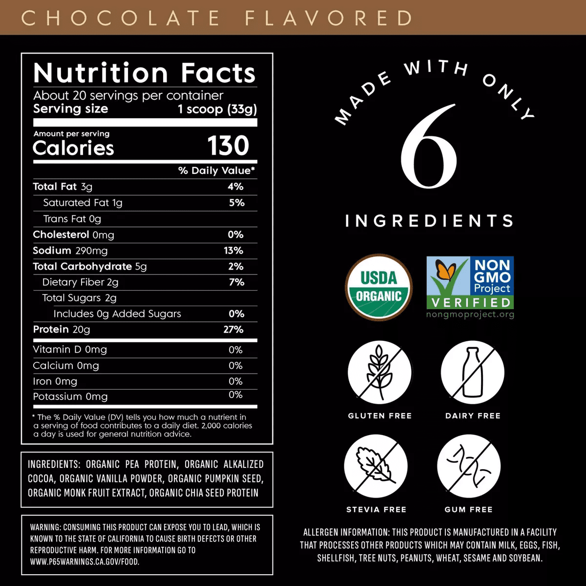 Truvani Organic Plant Based Vegan Protein Powder - Image 4