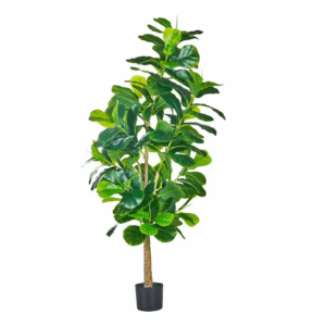 6 Ft. Artificial Fiddle Leaf Fig Tree, 150-Realistic Leaves in Sturdy Pot for Indoor/Outdoor Home Decor, Faux Plant