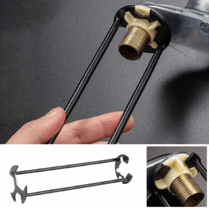 5-In-1 Sink Basin Wrench Tool | Upgraded 360° Rotating Faucet Wrench Set | Multi-Function Alloy Steel Plumbing Tool for Bathroom Kitchen Pipe Installation Removal | Universal Fit | 1 Pack
