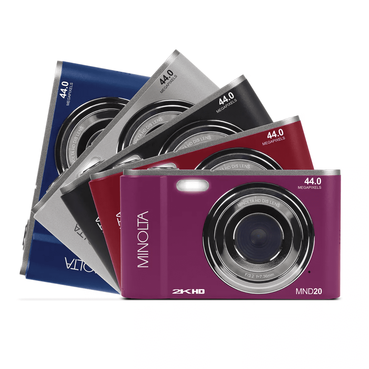 Minolta® MND20 16X Digital Zoom 44 MP/2.7K Quad HD Digital Camera - Image 10
