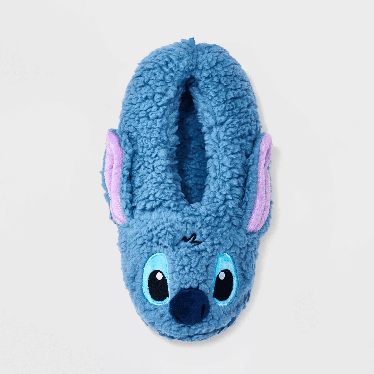 Women'S Lilo & Stitch Fluffy Slipper Socks with Grippers - Blue - Image 3