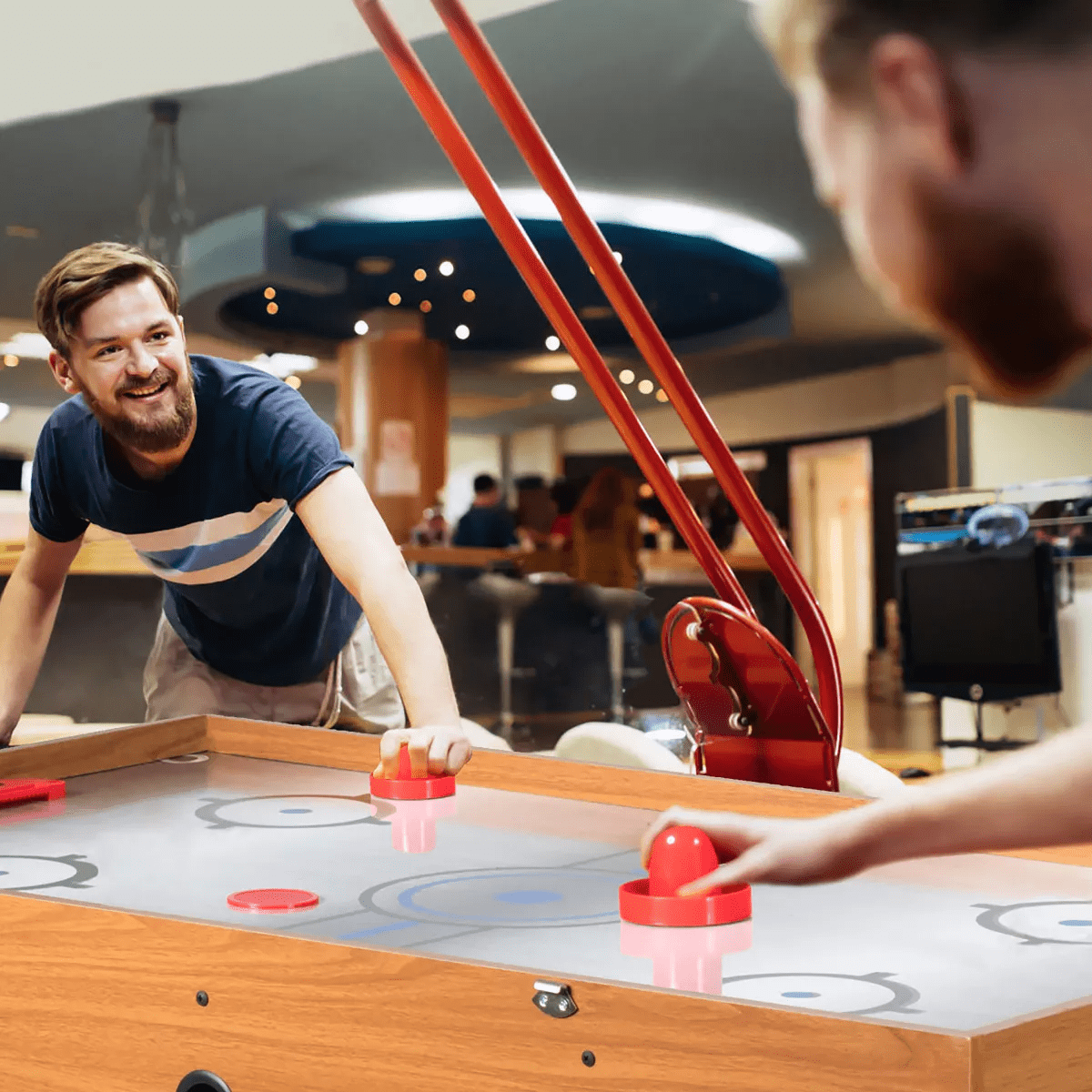 Costway 48'' 3-In-1 Multi Combo Game Table Foosball Soccer Billiards Pool Hockey for Kids - Image 4