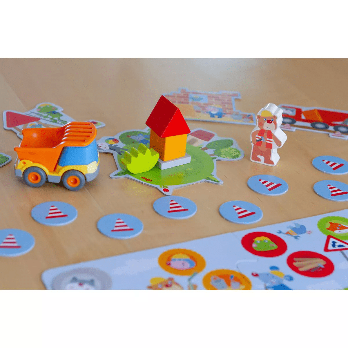 HABA My Very First Games Building Site, a Cooperative Learning Kids Game, Toddler Learning Activities & Games for 2+ Year Olds with Included Toy Truck - Image 12