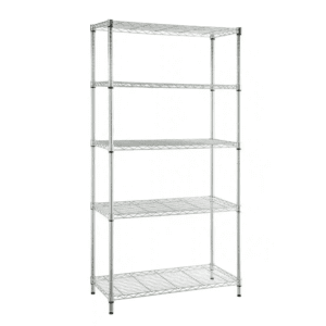 5-Tier Steel Wire Shelving Unit in Chrome (36 In. W X 72 In. H X 16 In. D)