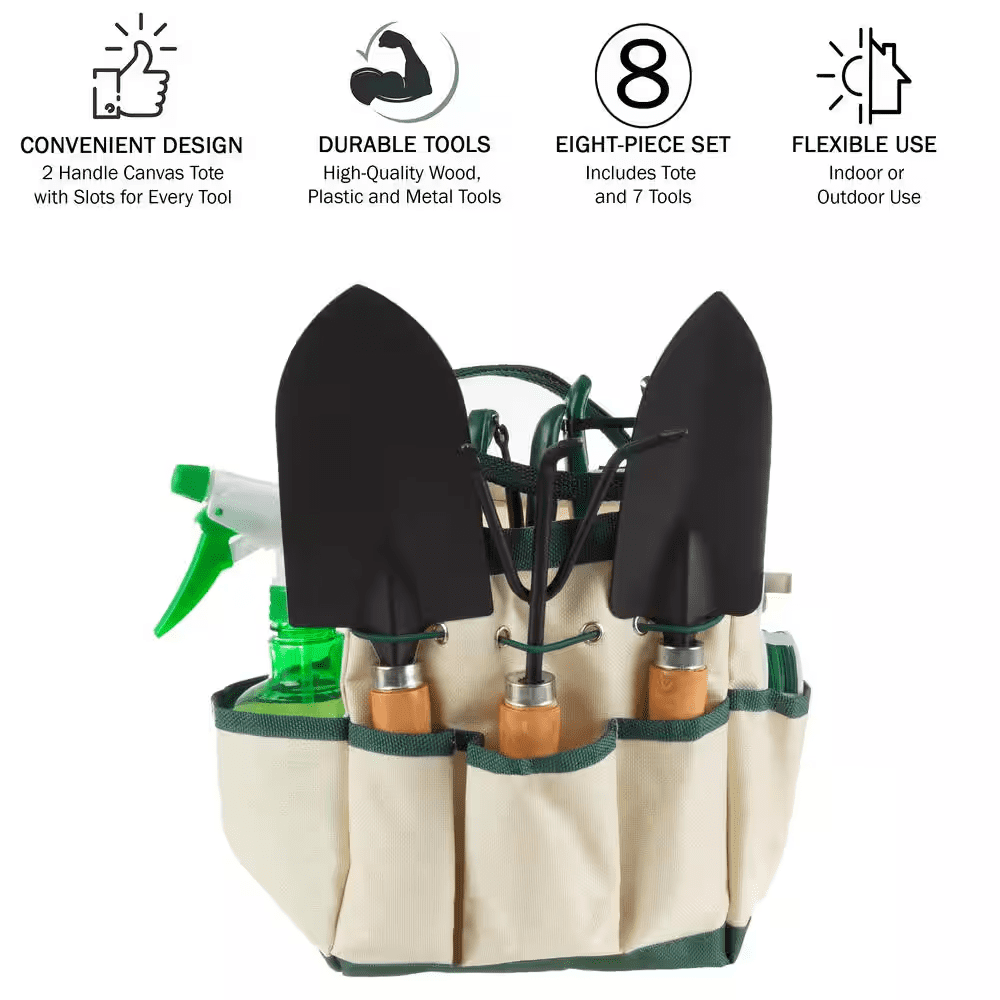 8.25 In. Garden Tool and Tote Set (8-Piece) - Image 6