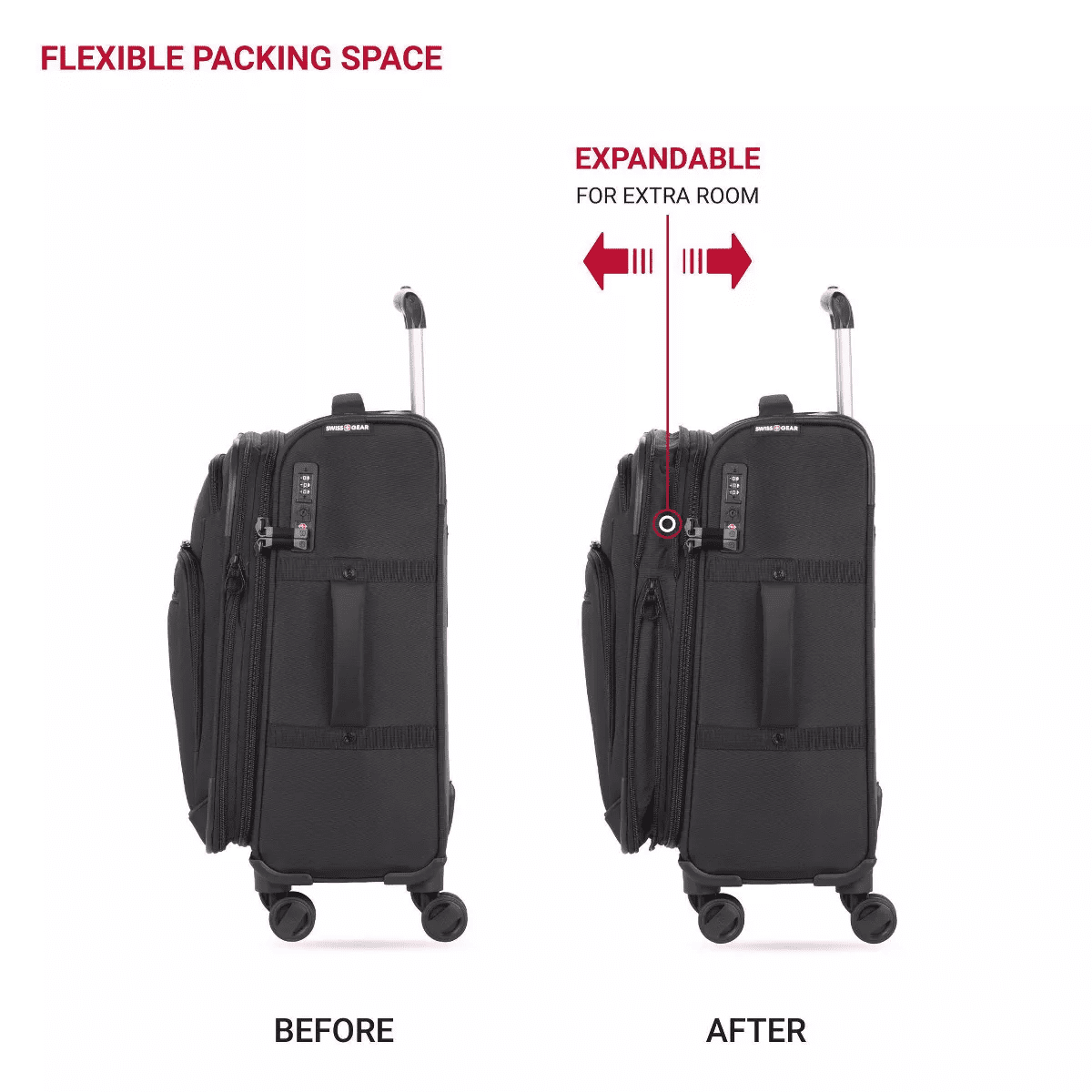 SWISSGEAR Zurich Softside Carry on Suitcase - Image 5