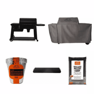 Woodridge Pro Pellet Grill, Cover, Liner (5-Pack), Shelf, 30 Lb Pellets