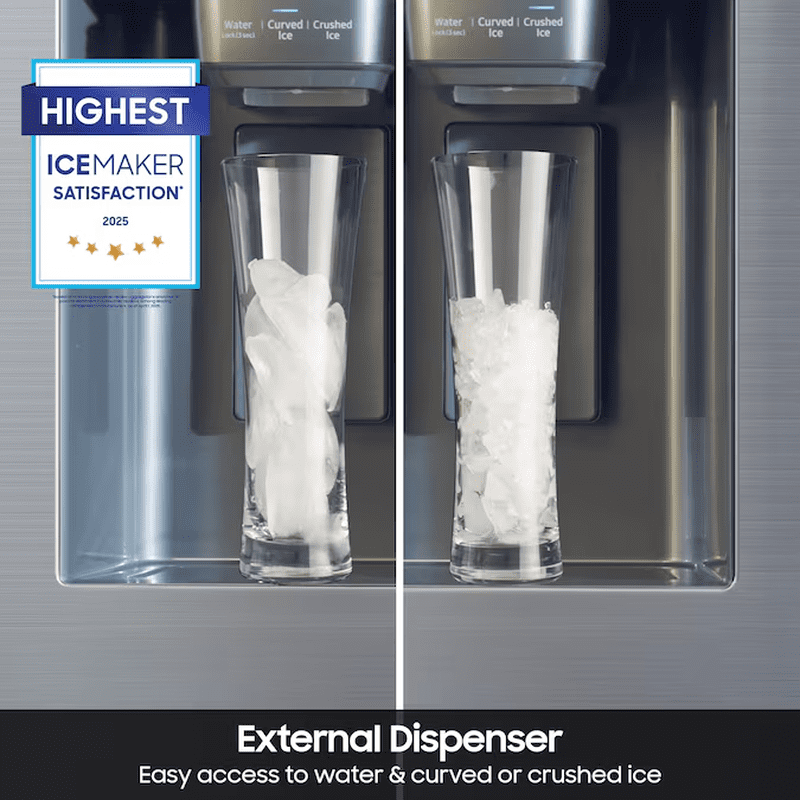 Standard-Depth with Flexzone Drawer 28-Cu Ft 4 -Door 36-In Wide Smart Compatible French Door Refrigerator with Ice Maker with Water and Ice Dispenser ( Fingerprint Resistant Stainless Steel ) ENERGY STAR Certified - Image 6