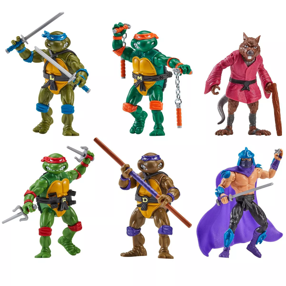Teenage Mutant Ninja Turtles: Classic 4" Remastered Figure Bundle - 6Pk (Target Exclusive) - Image 2