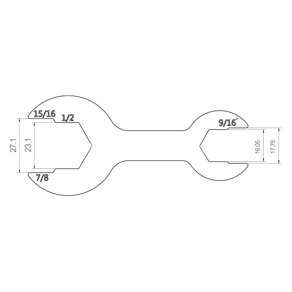 Stainless Steel Bidet Three-Way Adjustable Wrench for Plumbing Fixtures Multi-Specification Movable Knob Tool Silver - Image 2