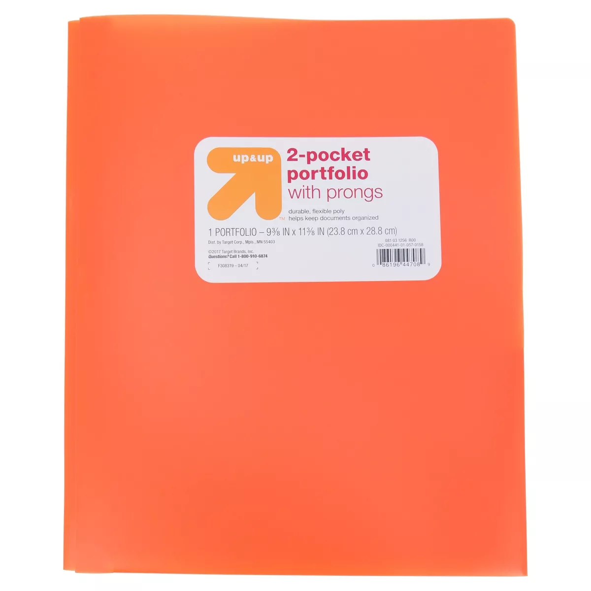 2 Pocket Plastic Folder with Prongs - Up&Up - Image 9