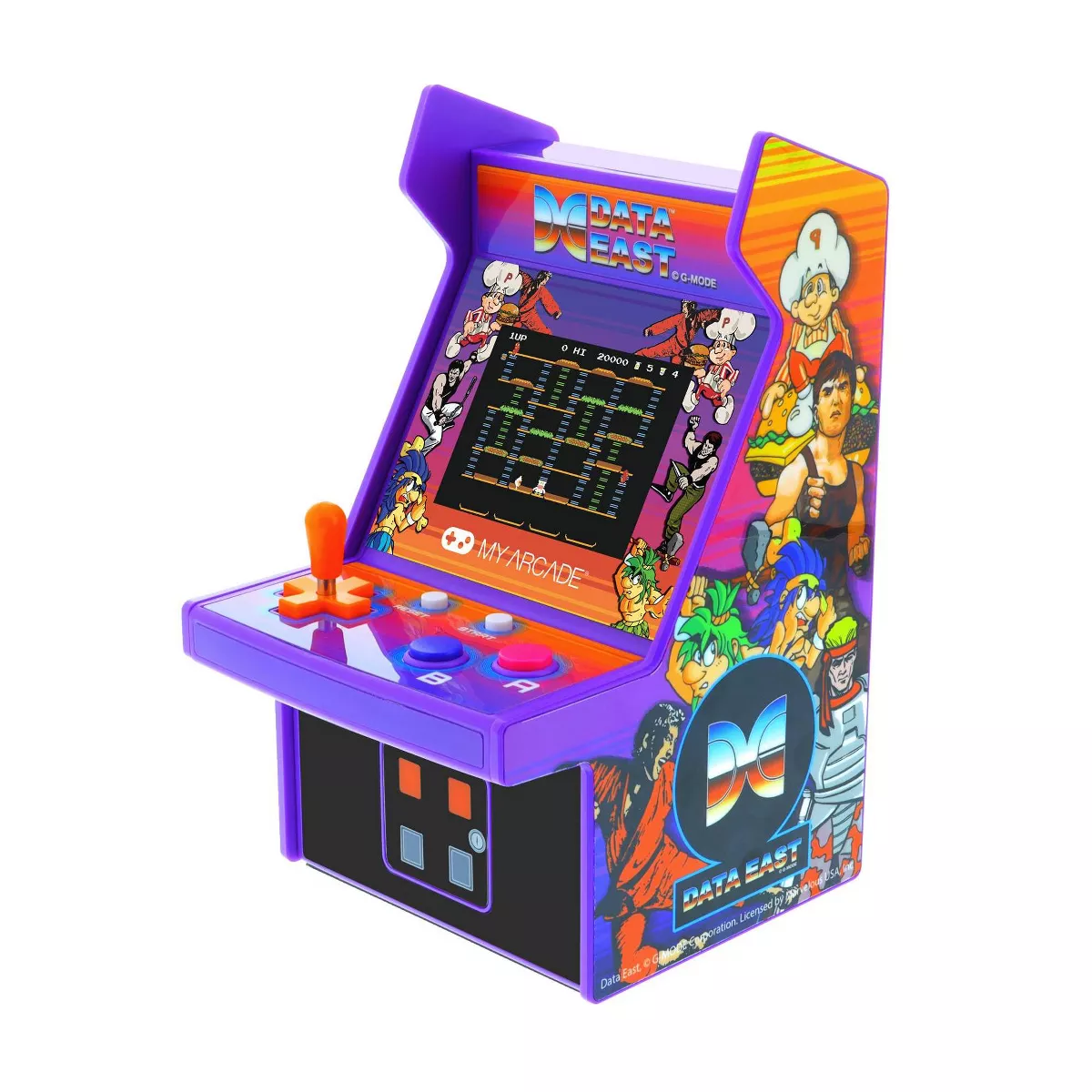 My Arcade Data East Hits Micro Player: Retro Game Console with Backlit Display - Image 4