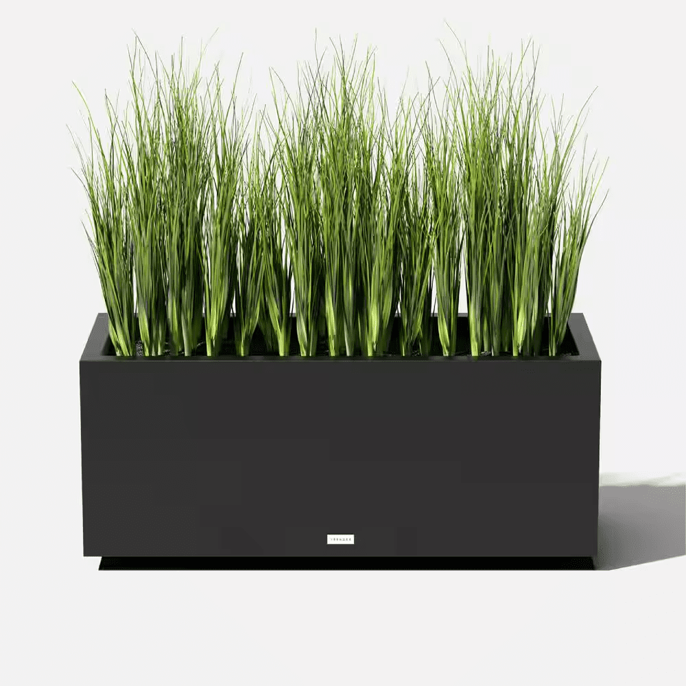 Long Box Extra Large Black Plastic Rectangular Planter with Drainage Holes (15 In. L X 38 In. W X 16.25 In. H) - Image 7