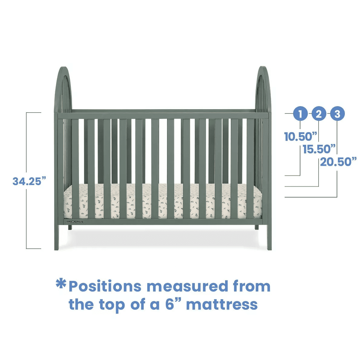 Delta Children Milano 4-In-1 Convertible Crib - Image 9