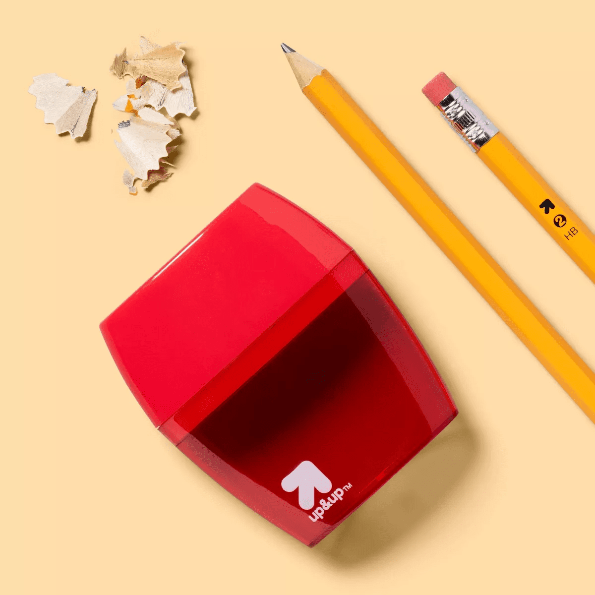 Pencil Sharpener 2 Hole 1Ct (Colors May Vary) - Up&Up™: School Supplies, Handheld, Non-Powered, ABS & Steel, 2 Year Warranty - Image 2