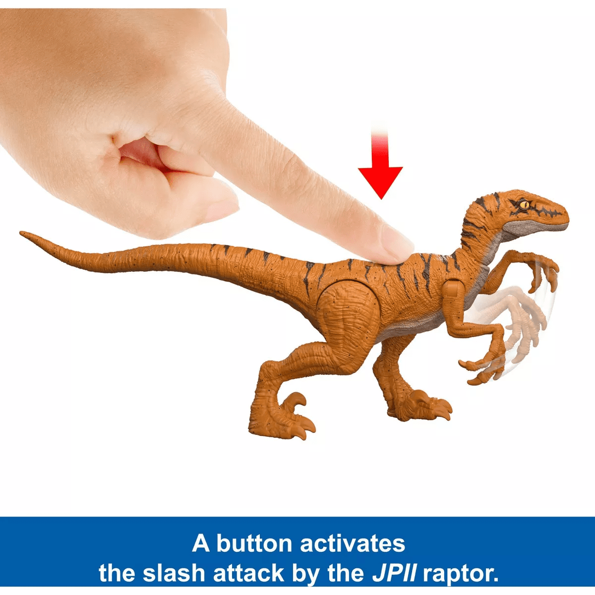 Jurassic World Jurassic Park I II and III Velociraptor Trilogy Set, 3 Action Figures with Attack - Image 9