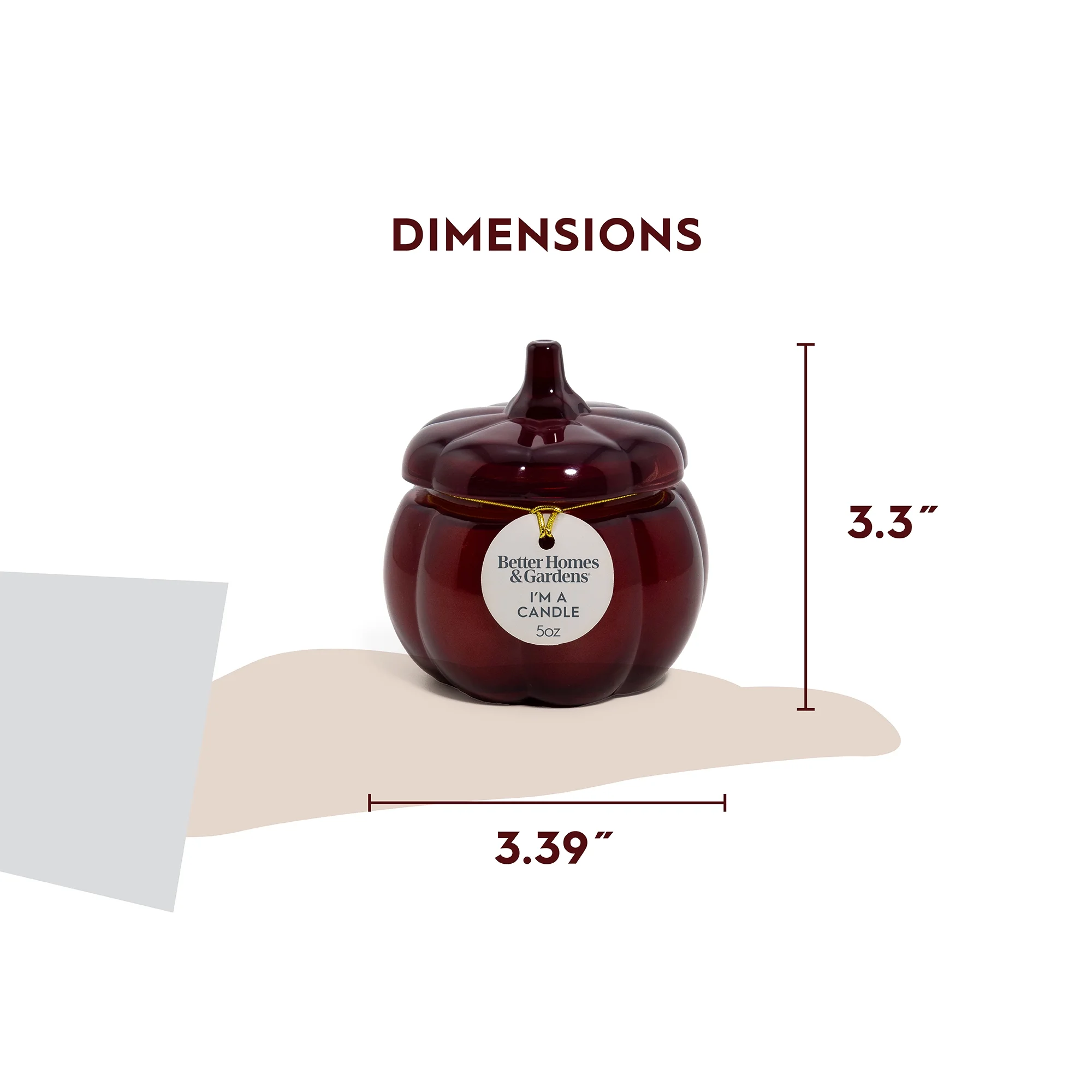 Better Homes and Gardens 1-Wick Pumpkin Jar Candle, Spicy Cinnamon Stick, 5 Oz - Image 6