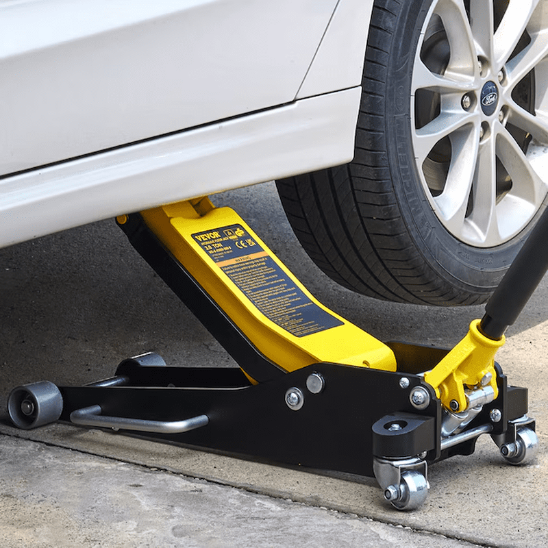 Yellow 3-Ton Steel Hydraulic Floor Jack - Image 10