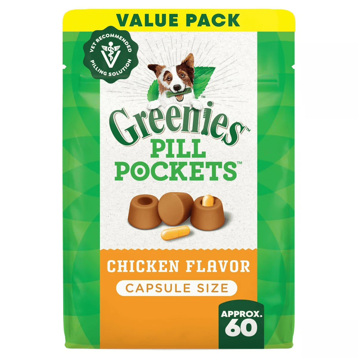 Greenies Chewy Dog Treats Pill Pockets Chicken Capsule Size - Image 2