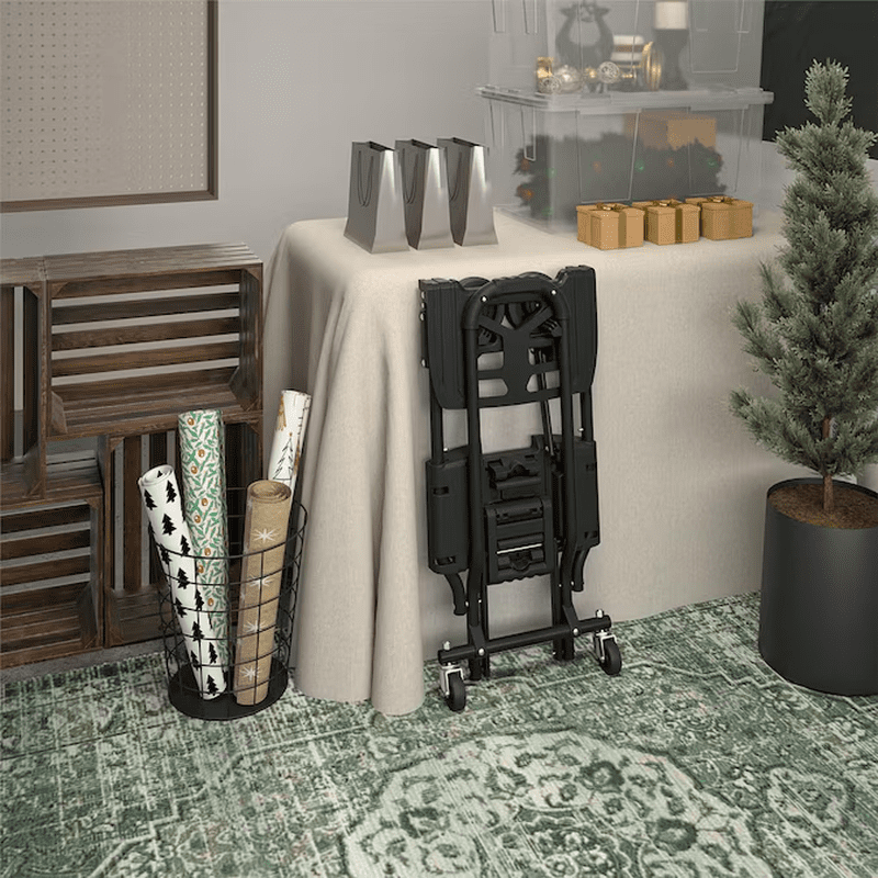 300-Lbs. Capacity 4 -Wheel Black Steel Convertible Hand Truck - Image 3