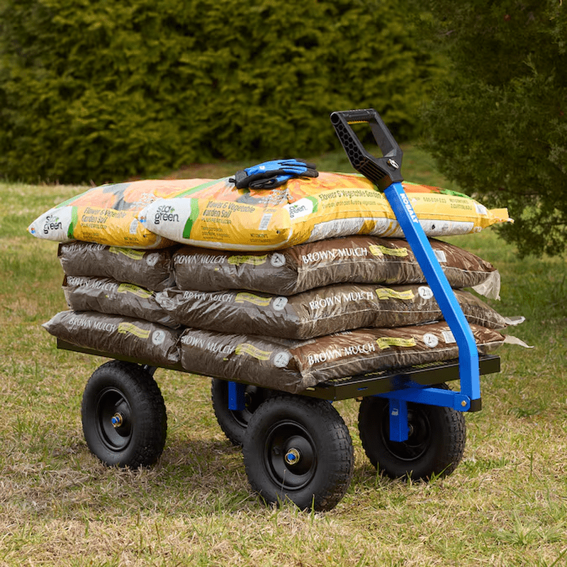 Heavy-Duty 6-Cu Ft Steel Yard Cart - Image 7