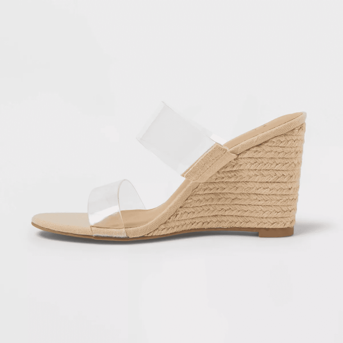 Women'S Ansel Double Band Open Toe Wedge Heels with Memory Foam Insole - a New Day™ Tan - Image 2