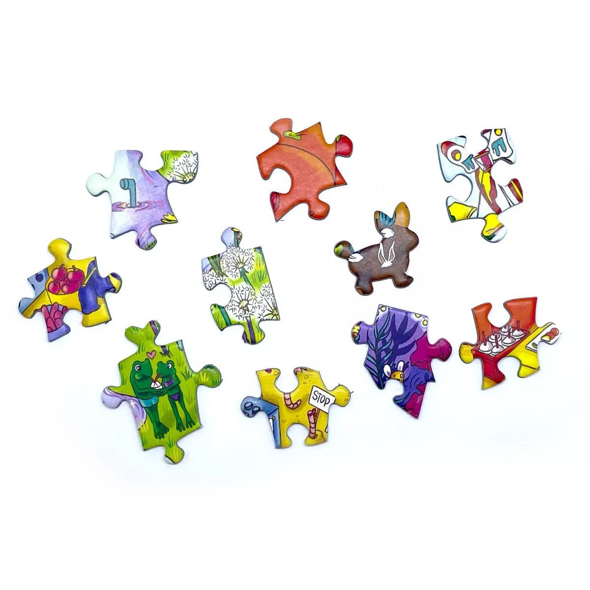 Magic Puzzle Company the Forest Feast Jigsaw Puzzle - 1000Pc: Memory & Fine Motor Skills, Paper Collage - Image 4