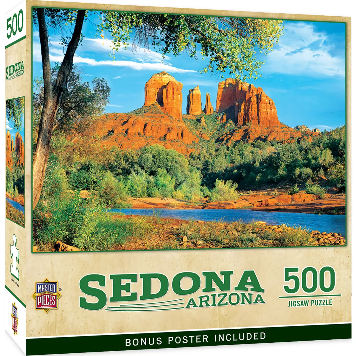 Masterpieces Sedona Arizona 500 Piece Jigsaw Puzzle for Adults - Red Rock Landscape Art - Image 2