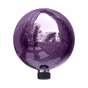 10 In. Dia. Outdoor Electric Glass Gazing Ball, Purple