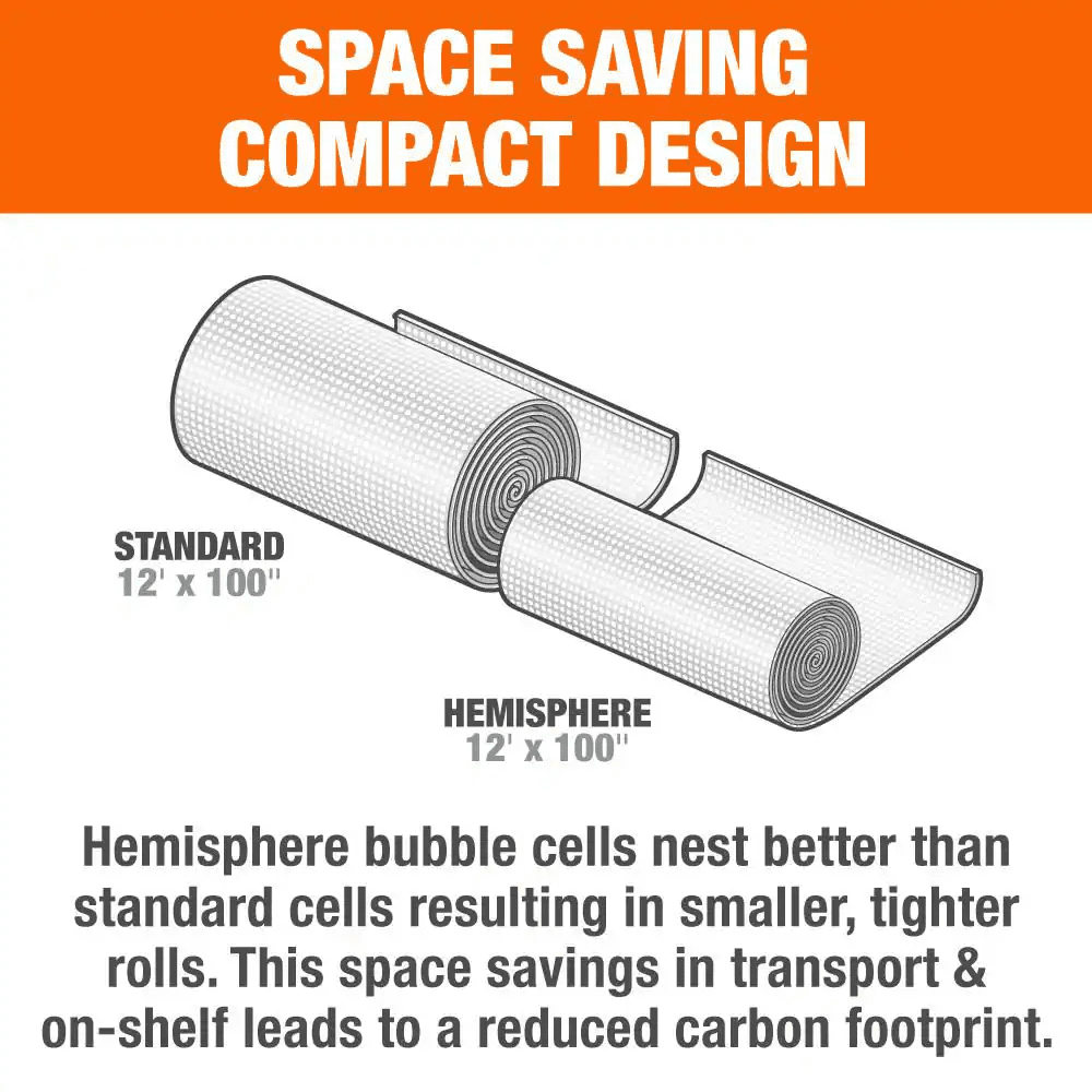 12 In. X 100 Ft. L Clear Perforated Bubble Cushion - Image 2