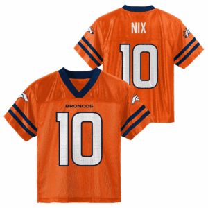 NFL Denver Broncos Bo Nix Toddler Boys' Short Sleeve Jersey