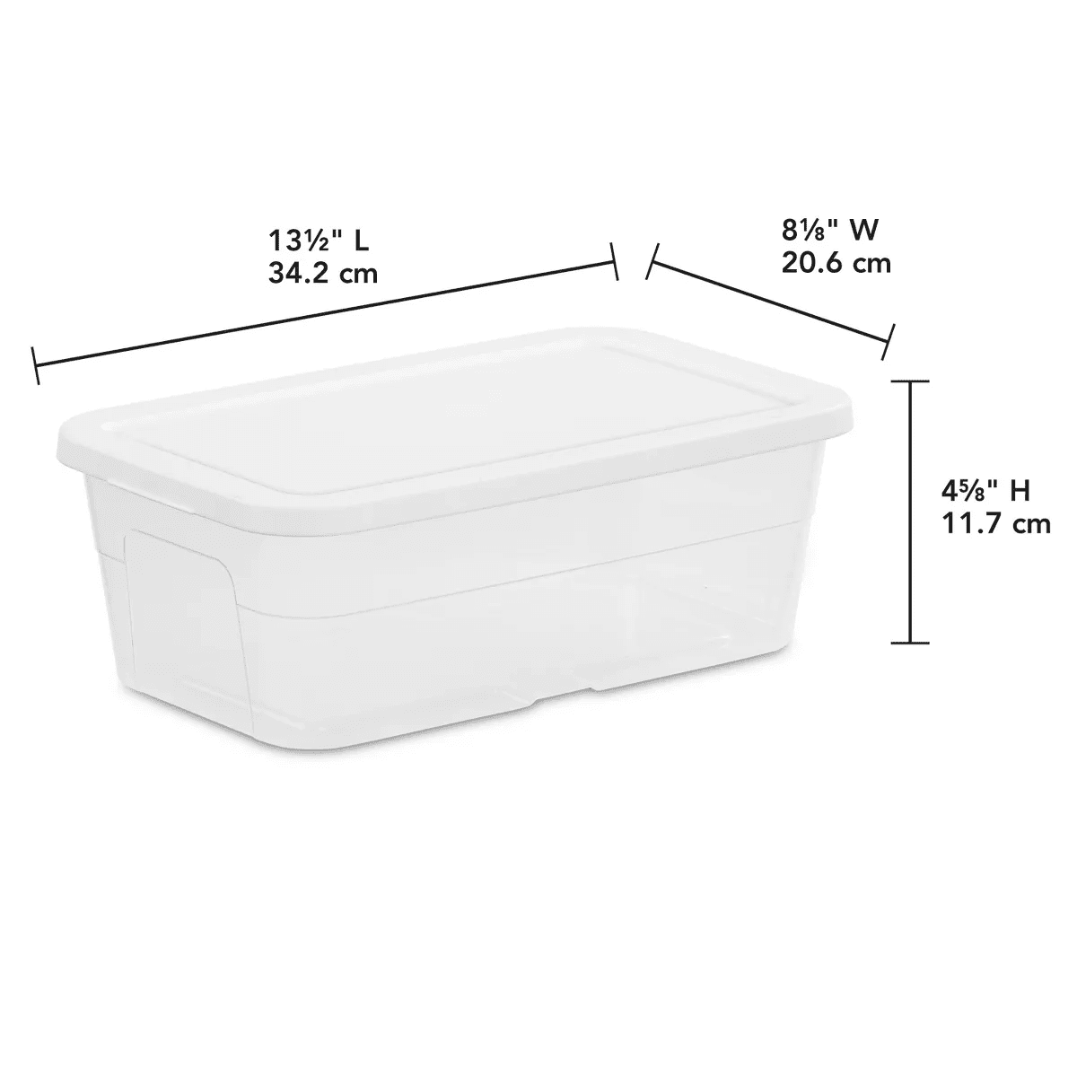 6Qt Clear Storage Box White - Brightroomâ„¢ - Image 2