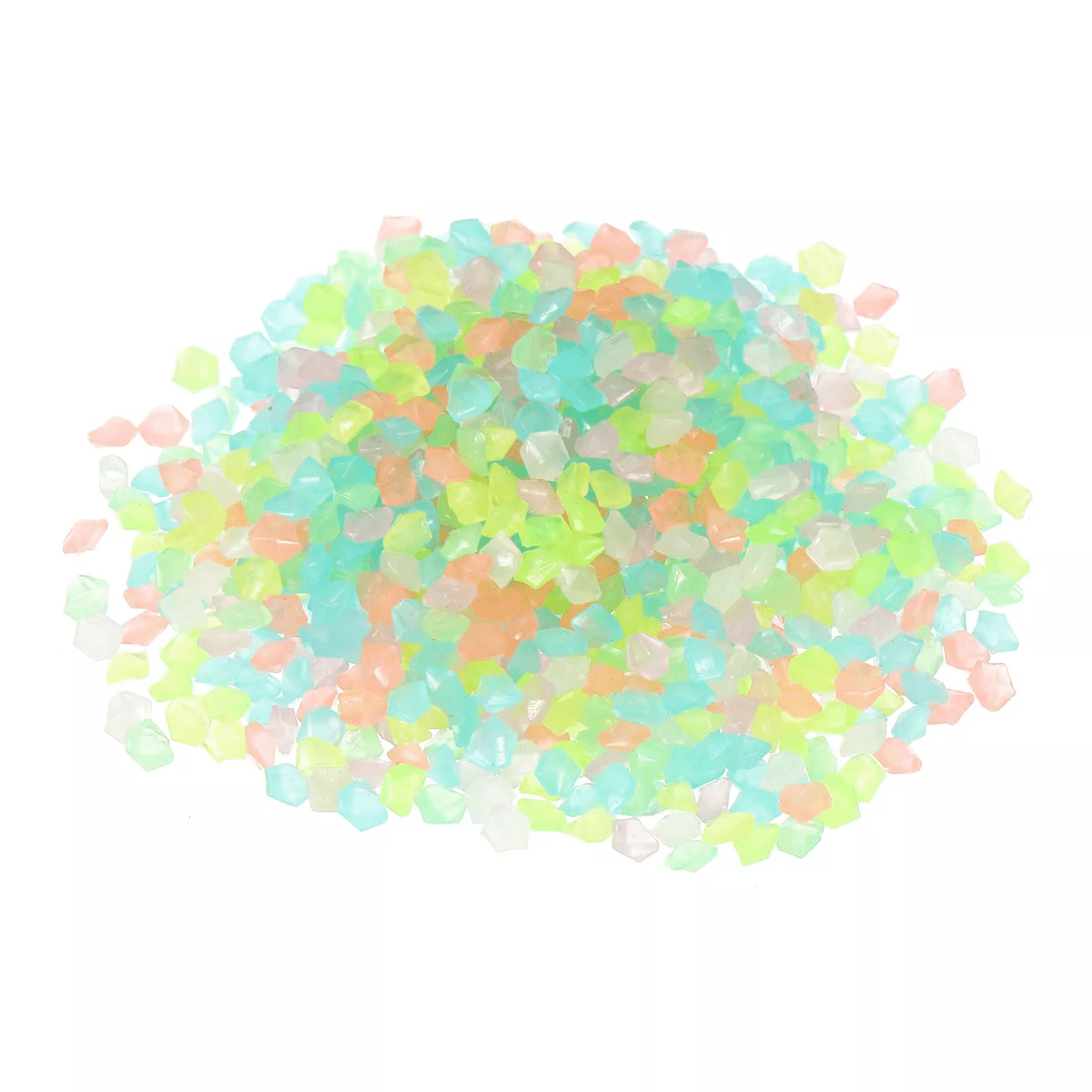 Unique Bargains Fish Tank Decoration Glowing Luminous Pebbles 3-5Mm Multicolored 5000 Pcs