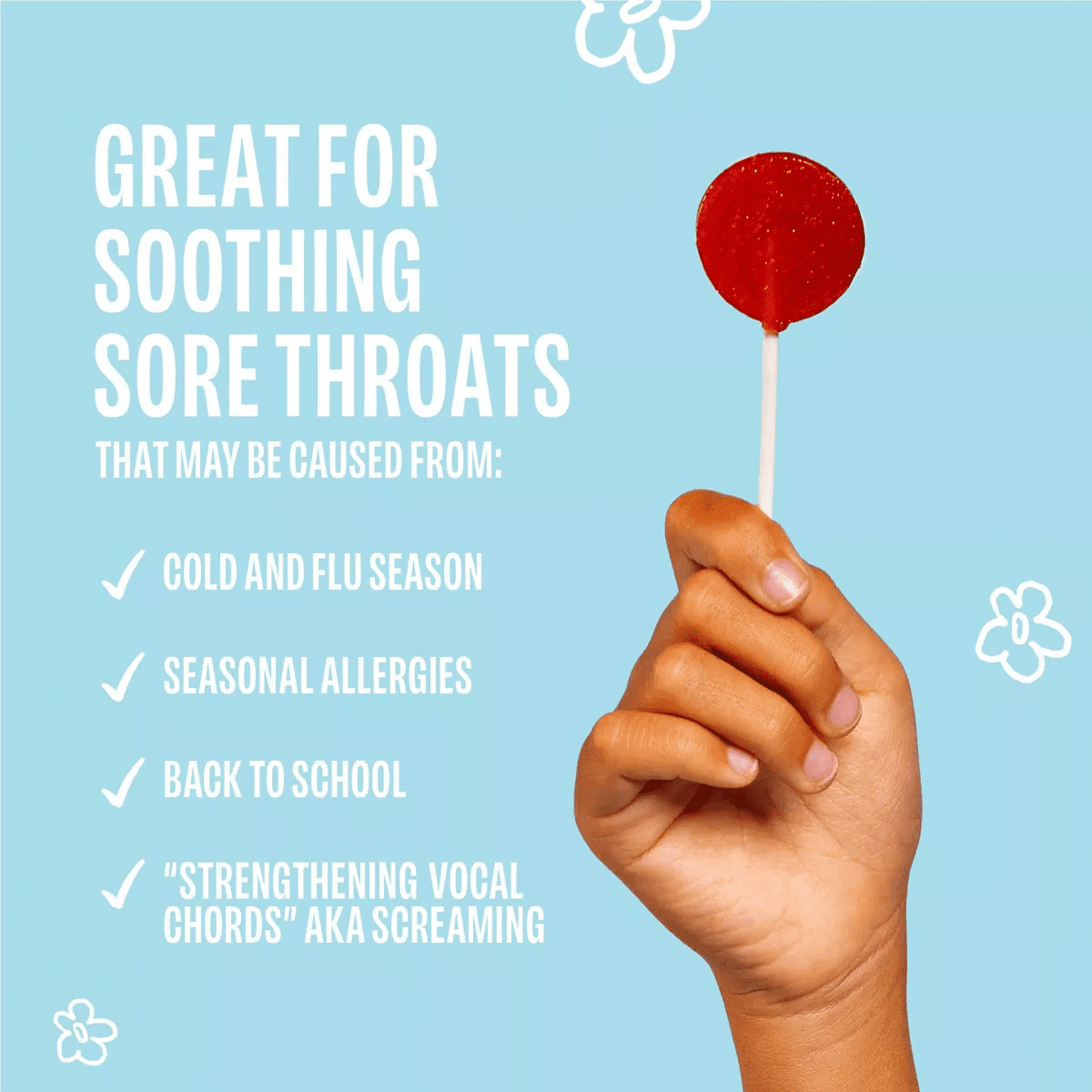 The Eez Co. Lolleez Organic Throat Soothing Pops - Watermelon, Strawberry & Orange Mango - 15Ct - Image 6