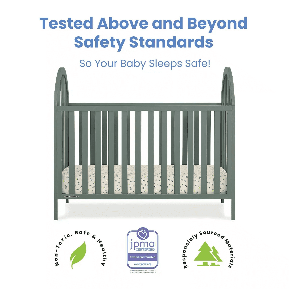 Delta Children Milano 4-In-1 Convertible Crib - Image 6