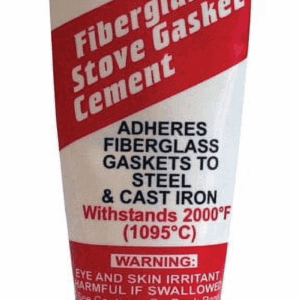 , Cement Fiberglass, Black Stove Gasket Industrial Sealant, 0.40000 Pounds 2.3 Oz