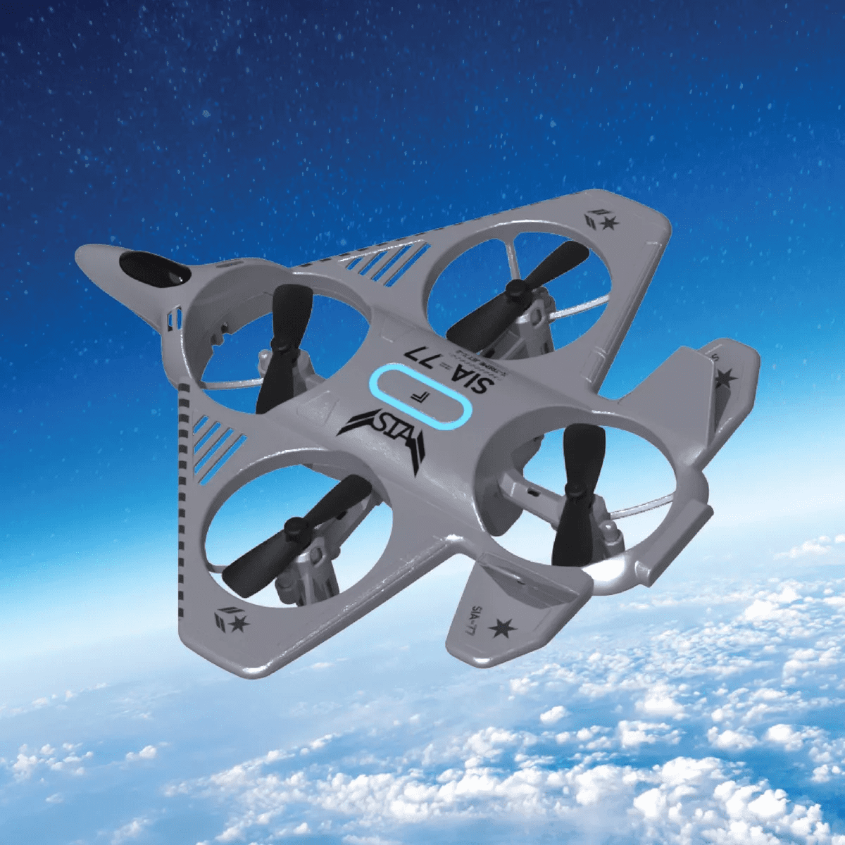 Sharper Image Thunderbolt Jet X Mini Drone: Remote Control, Beginner Level, Indoor/Outdoor Use, 5-Minute Flight Time - Image 2