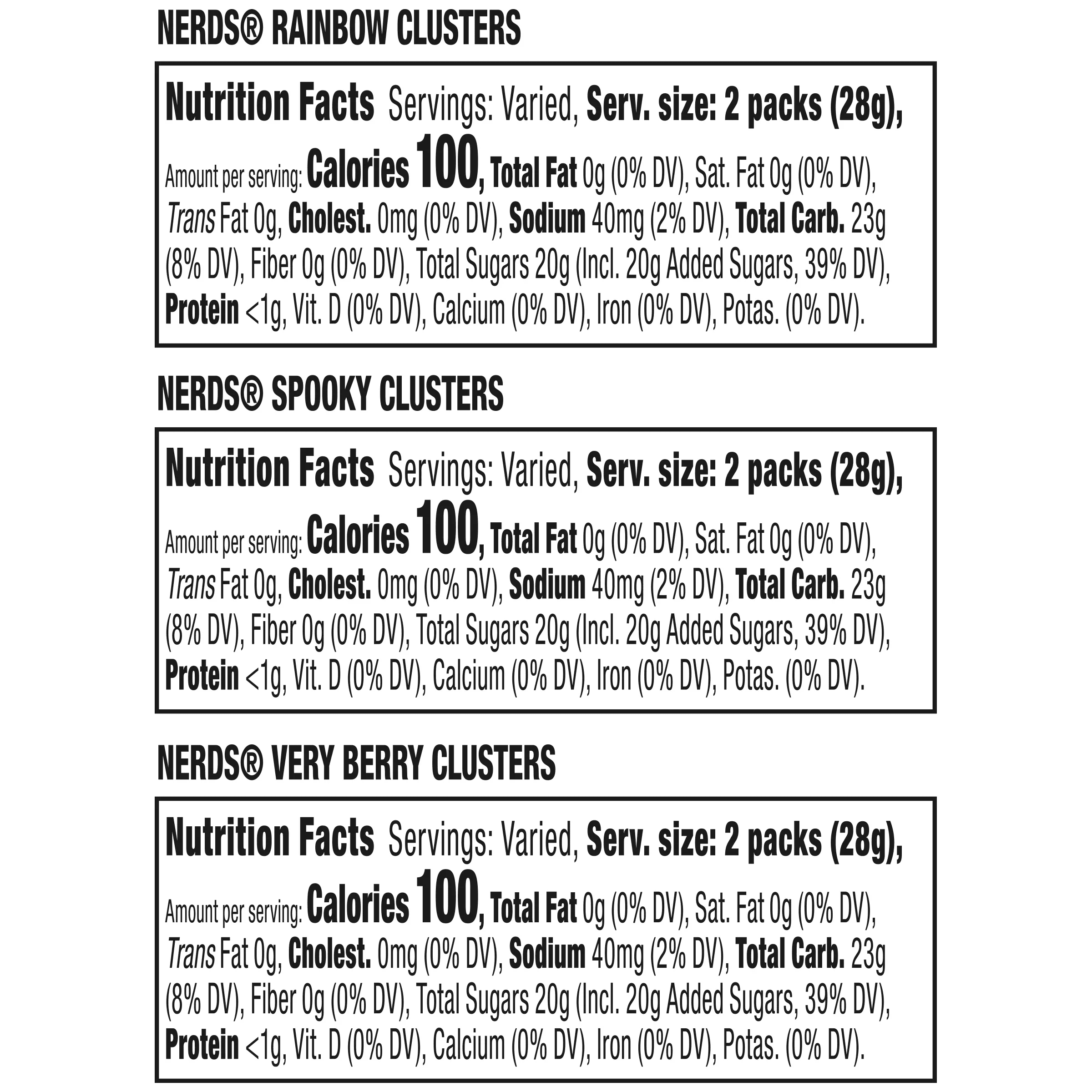 Halloween Gummy Clusters Trick-Or-Treat Variety Bag, Spooky, Rainbow, Very Berry, Halloween Candy, 28 Pieces, 14 Ounces - Image 5