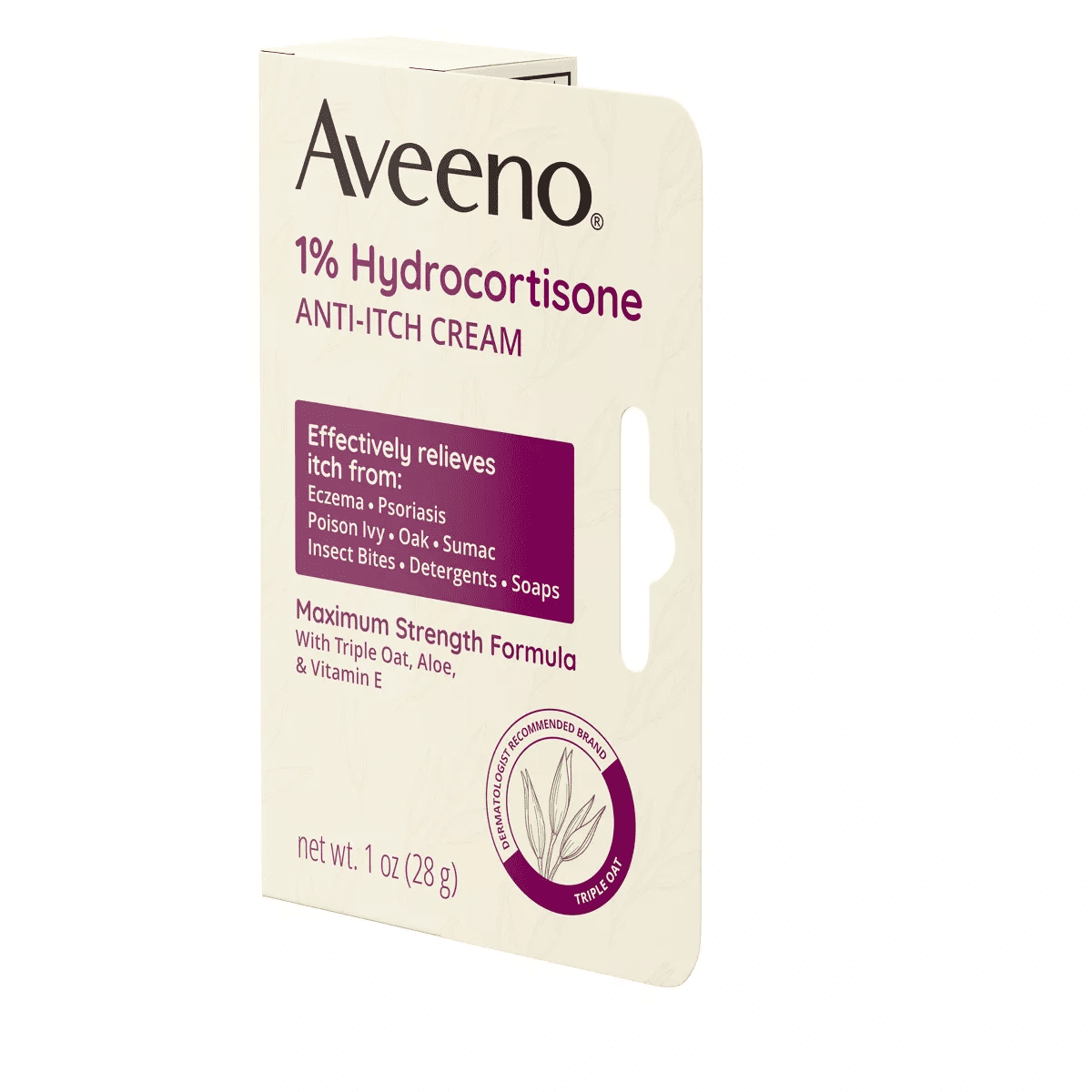 Aveeno Active Naturals Anti-Itch Cream - 1Oz - Image 4