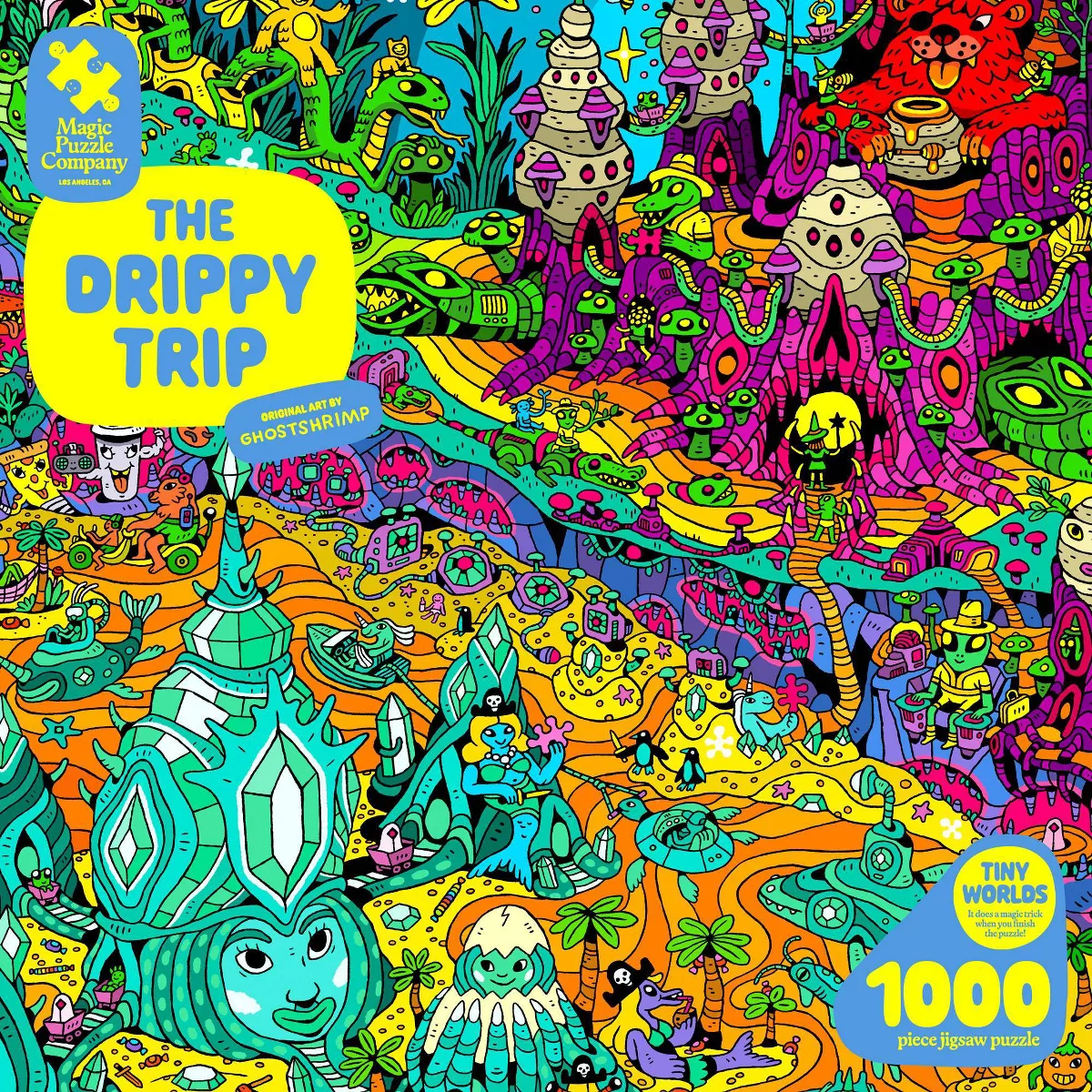 Magic Puzzle Company the Drippy Trip Jigsaw Puzzle - 1000Pc: Paper Collage for Memory & Motor Skills Development - Image 4