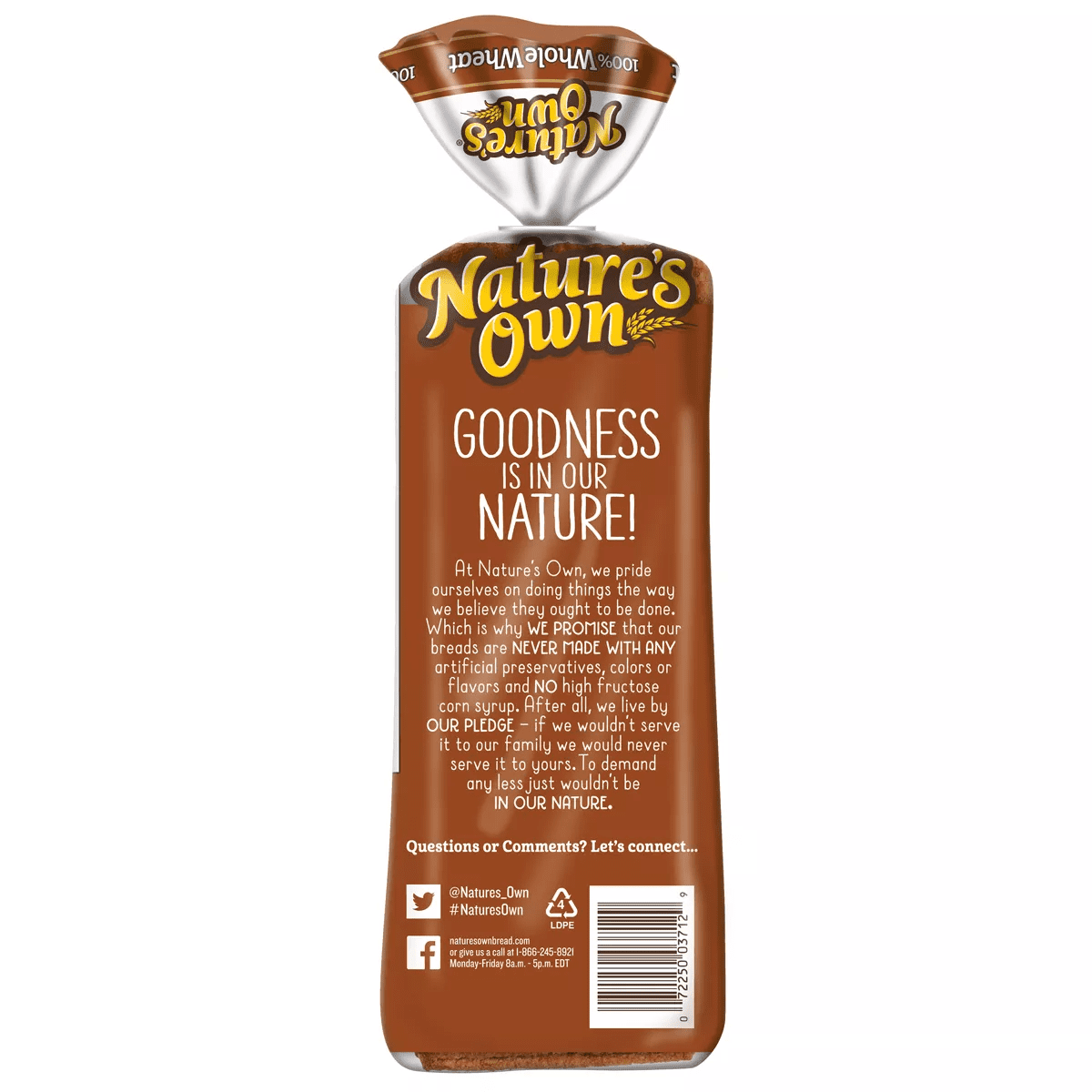 Nature'S Own 100% Whole Wheat Bread - 20Oz - Image 12