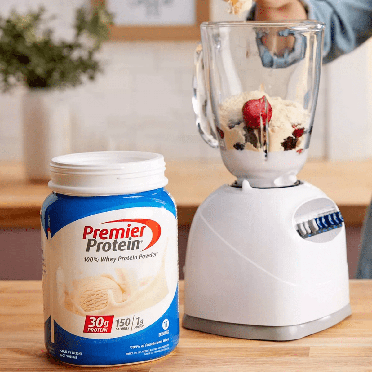 Premier Protein 100% Whey Protein Powder - Vanilla Milkshake - 17 Serve - Image 3