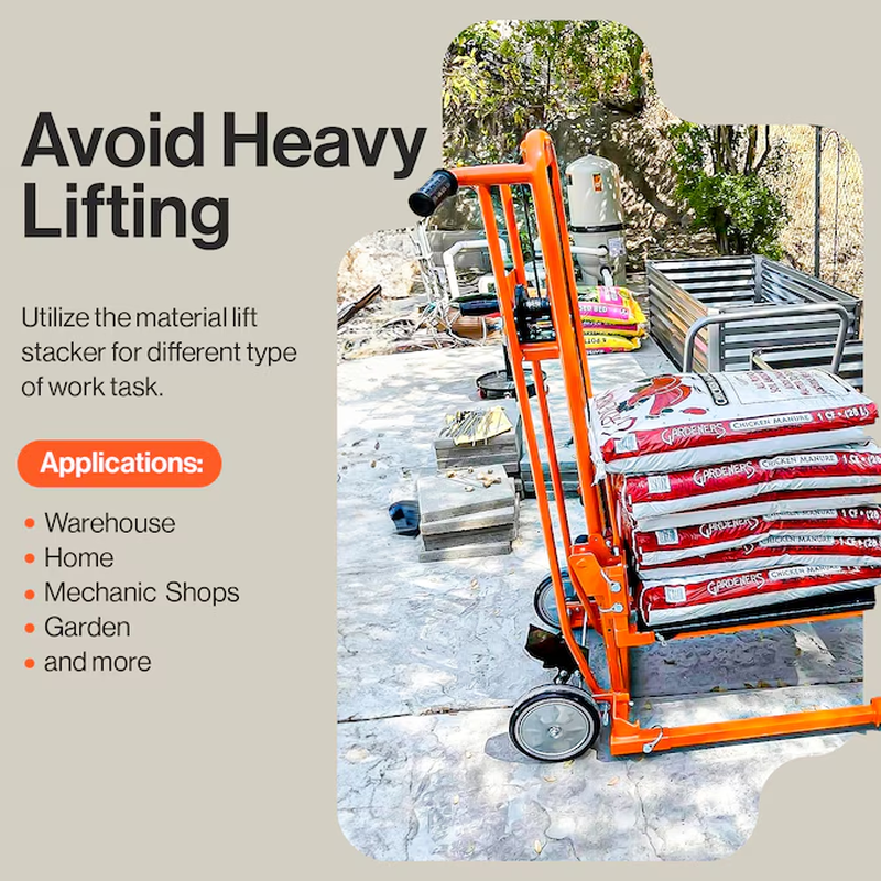 330-Lb Capacity 4 -Wheel Orange Steel Standard Duty Platform Truck - Image 4