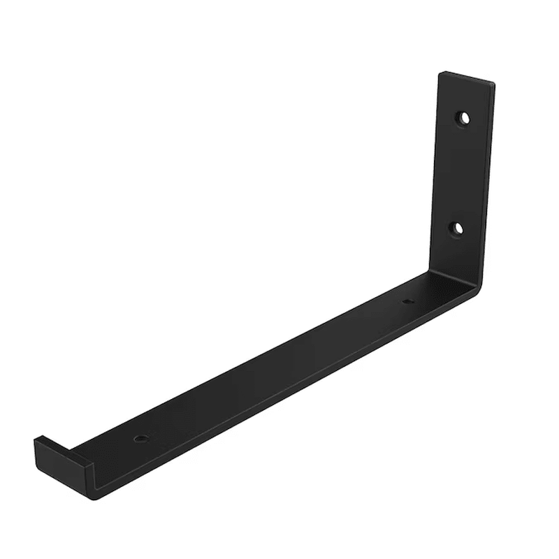 12.4-In L X 5.24-In W X 1.46-In D Black Shelf Bracket