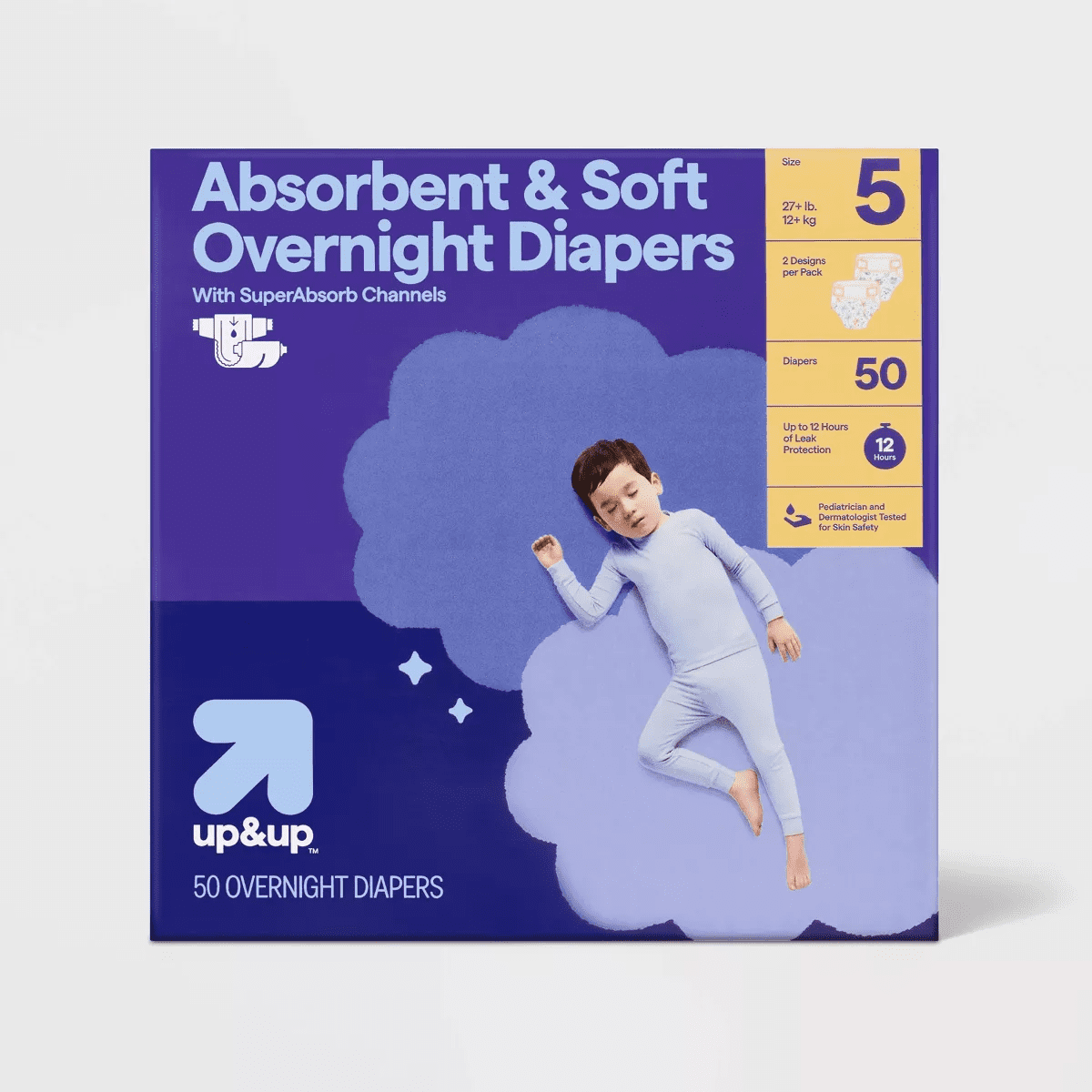 Disposable Overnight Diapers - Up&Up (Select Size and Count) (Color or Pattern May Vary) - Image 11