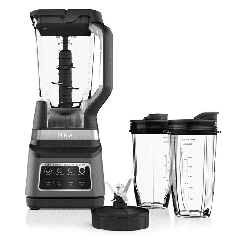 Professional plus Duo 72-Oz 4 -Speed Countertop Blender ( Black, Stainless Steel )
