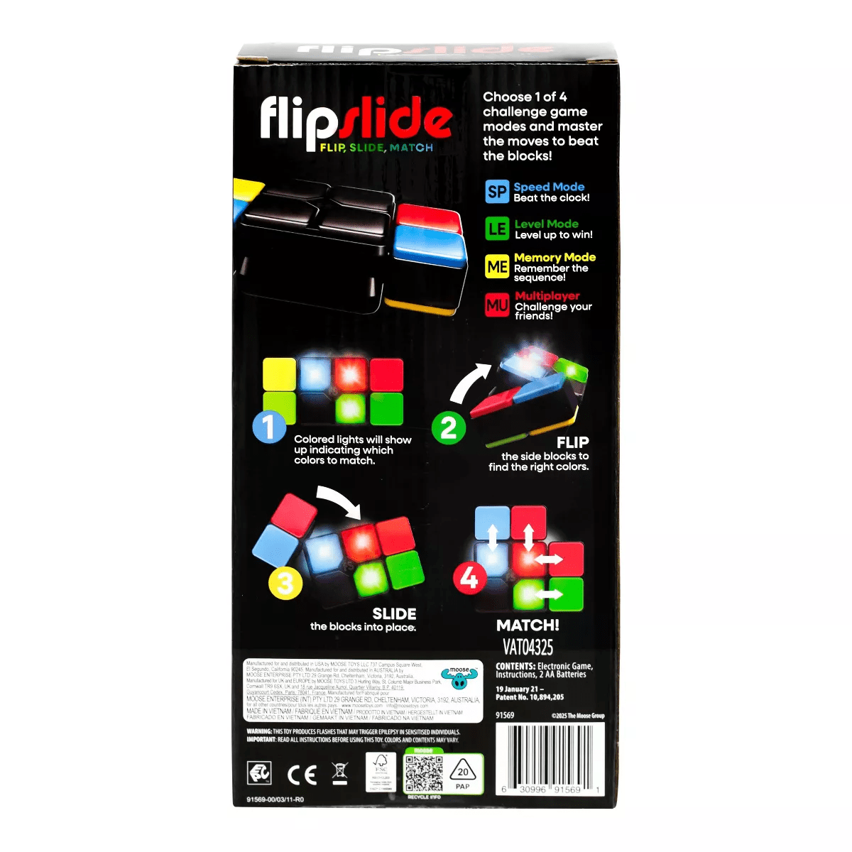 Moose Games Flipside Electronic Game: Memory Skills Educational Toy for 1-2 Players - Image 4