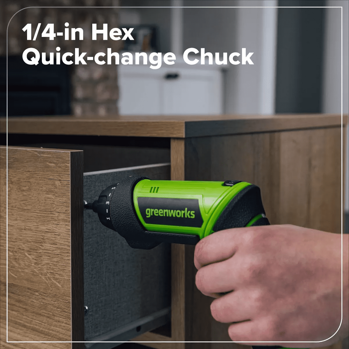 Greenworks 8V Screwdriver with 2 Bits - Image 4