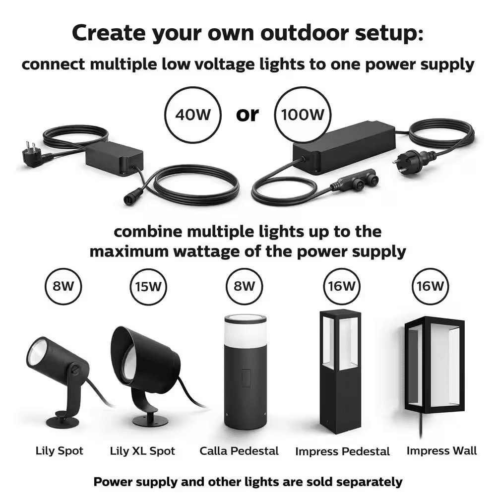 8 Ft. Outdoor Low Voltage Black Cable Extension and T-Part (1-Pack) - Image 7