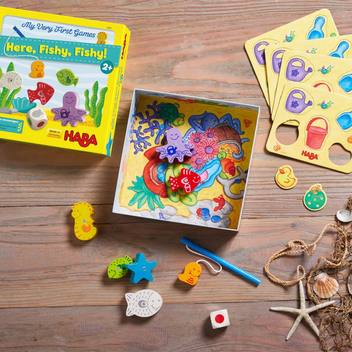 HABA My Very First Games - Here Fishy Fishy! Magnetic Fishing Game Ages 2+ Made in Germany Toddler Games, Learning Toys, Preschool Toys - Image 2